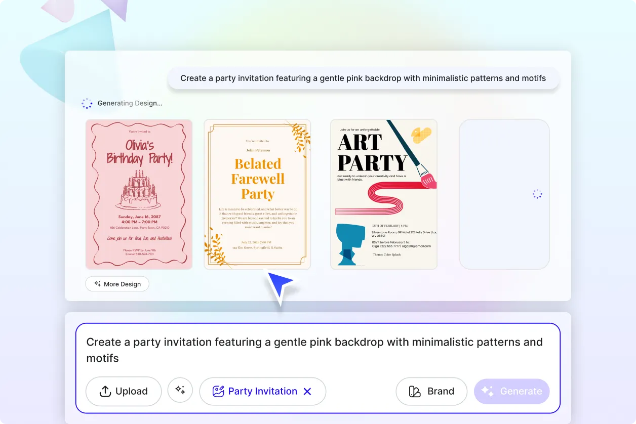 Free AI Party Invitation Generator, Free Party Invitation Maker Online